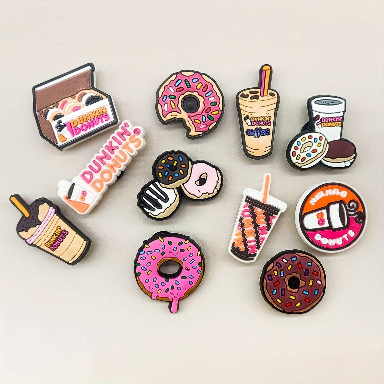 Unisex PVC Shoe Clips Set 11-22 Pcs Fashion Durable Shoe Accessories