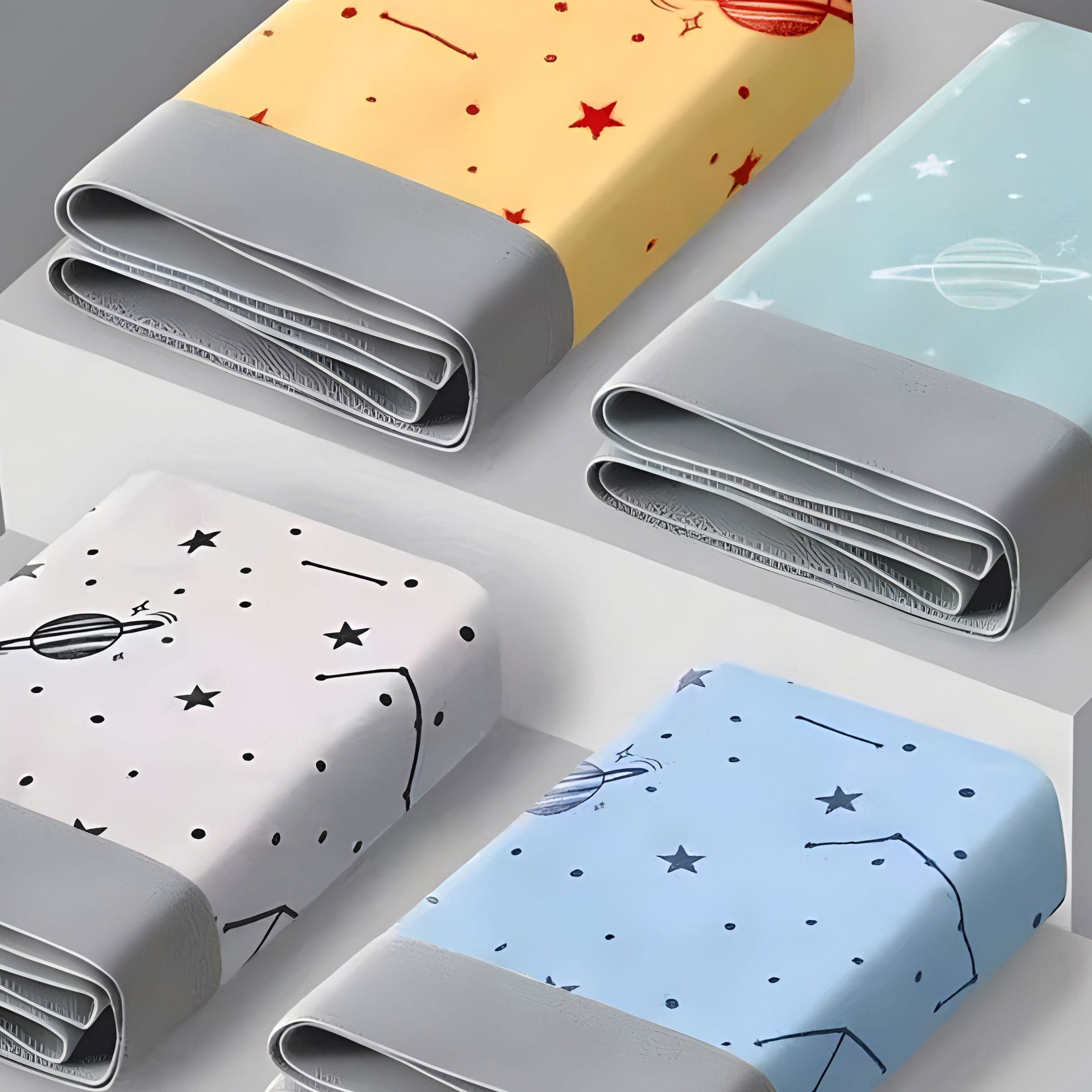 Men's Quick-Dry Boxer Briefs 4-Pack Geometric Pattern Polyester Spandex Shortie