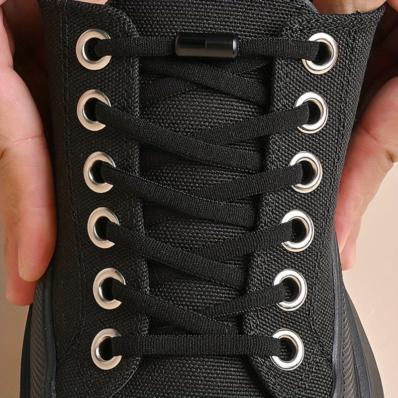 Unisex Elastic Shoe Laces With Capsule Buckle For Sneakers and Sports Shoes