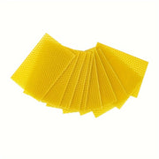 10 láminas de cera de abejas natural para colmenas, para apicultura, fabricación de velas y encerado de suelos