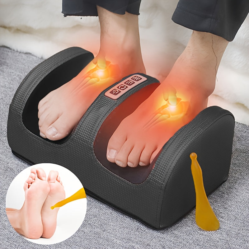 Electric Foot Massager with Adjustable Heat Settings for Circulation and Relaxation