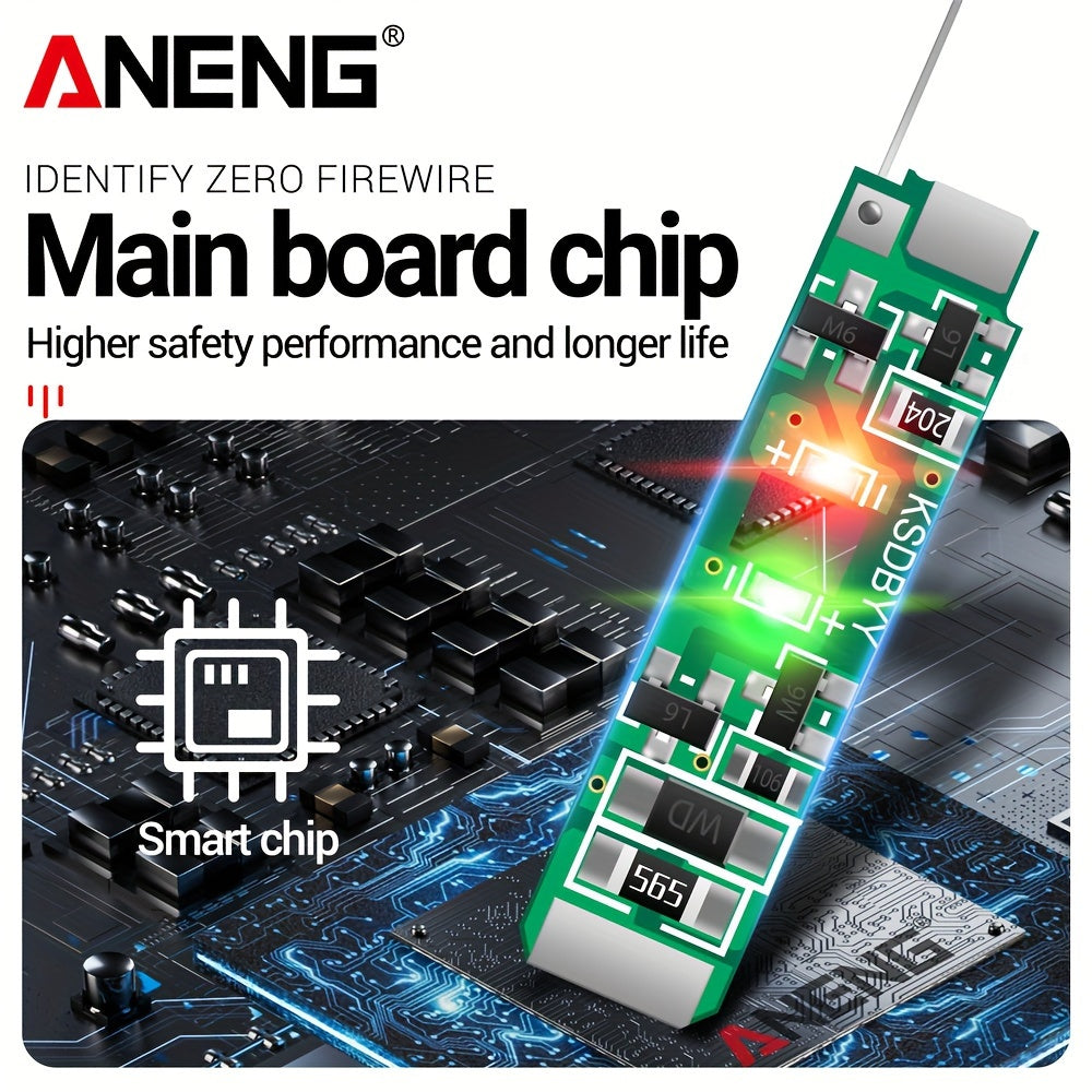 Destornillador eléctrico con luz de color, herramienta de detección eléctrica multifuncional para el hogar