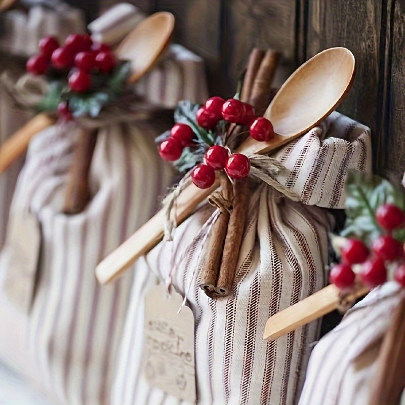 Artificial Berries Mix 100 Pieces for Holiday Decorating Wreaths and Crafts