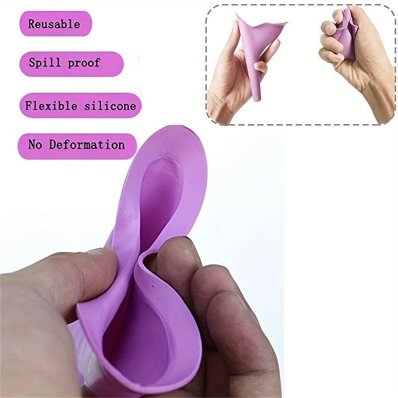 Women Portable Silicone Urinal Outdoor Travel Camping Urine Funnel