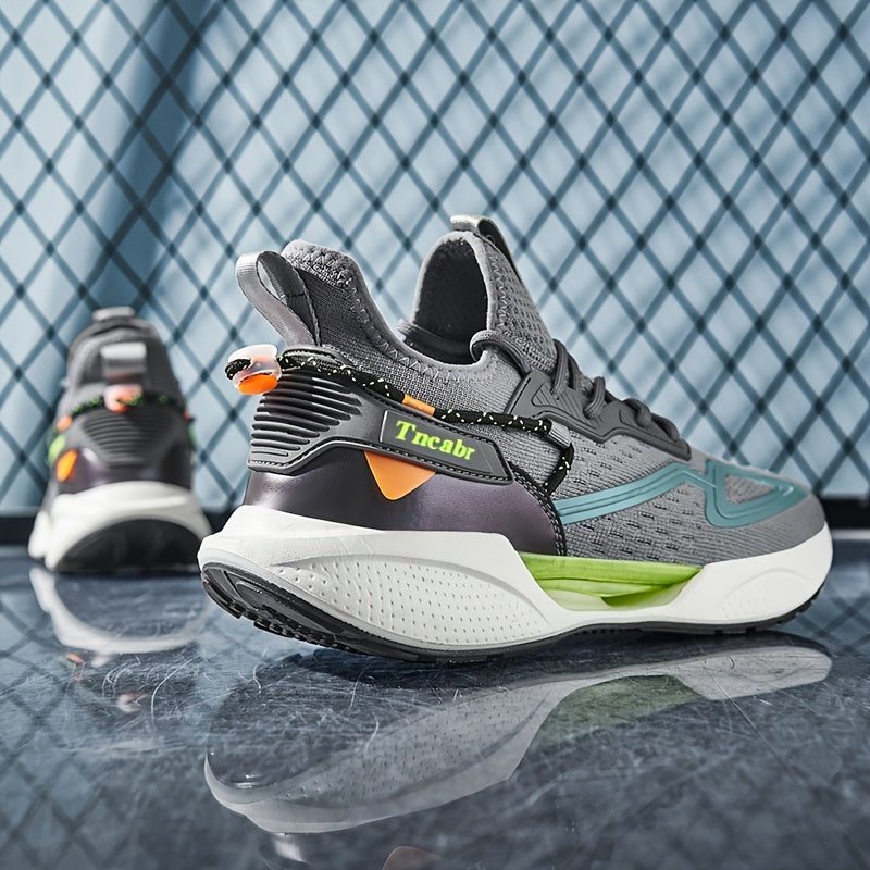 Zapatillas de malla para correr para hombre, zapatillas casuales para deportes con absorción de impactos