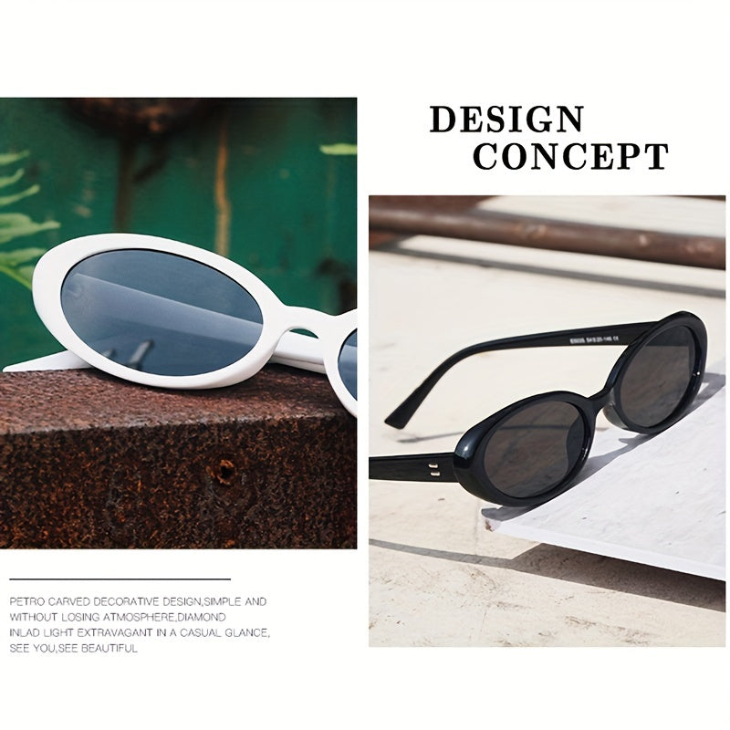 Erkaklar uchun retro kichik ramkali moda ko‘zoynaklar, tashqi faoliyatlar uchun zamonaviy mushuk ko‘zli ko‘zoynaklar