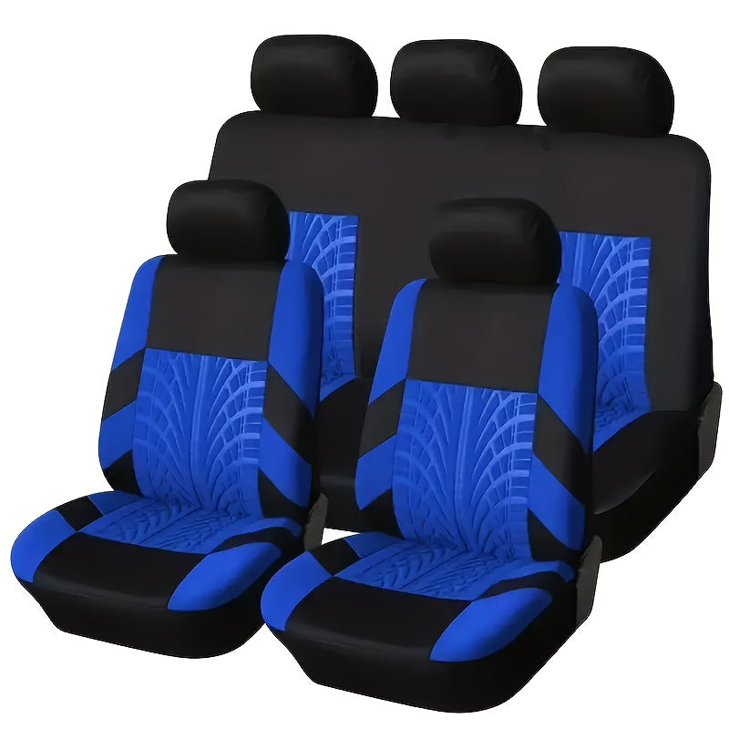 Universal 5-Seater Car Seat Cover Set Polyester All-Season Durable