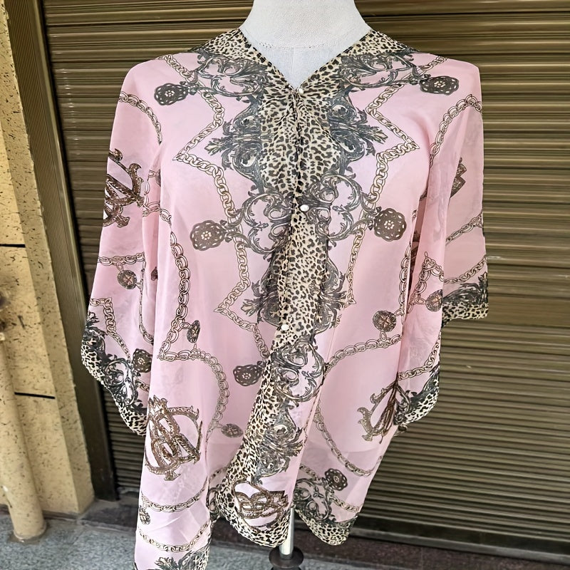 Women's Beach Towel Chiffon Shawl Lightweight Breathable Sun Protection