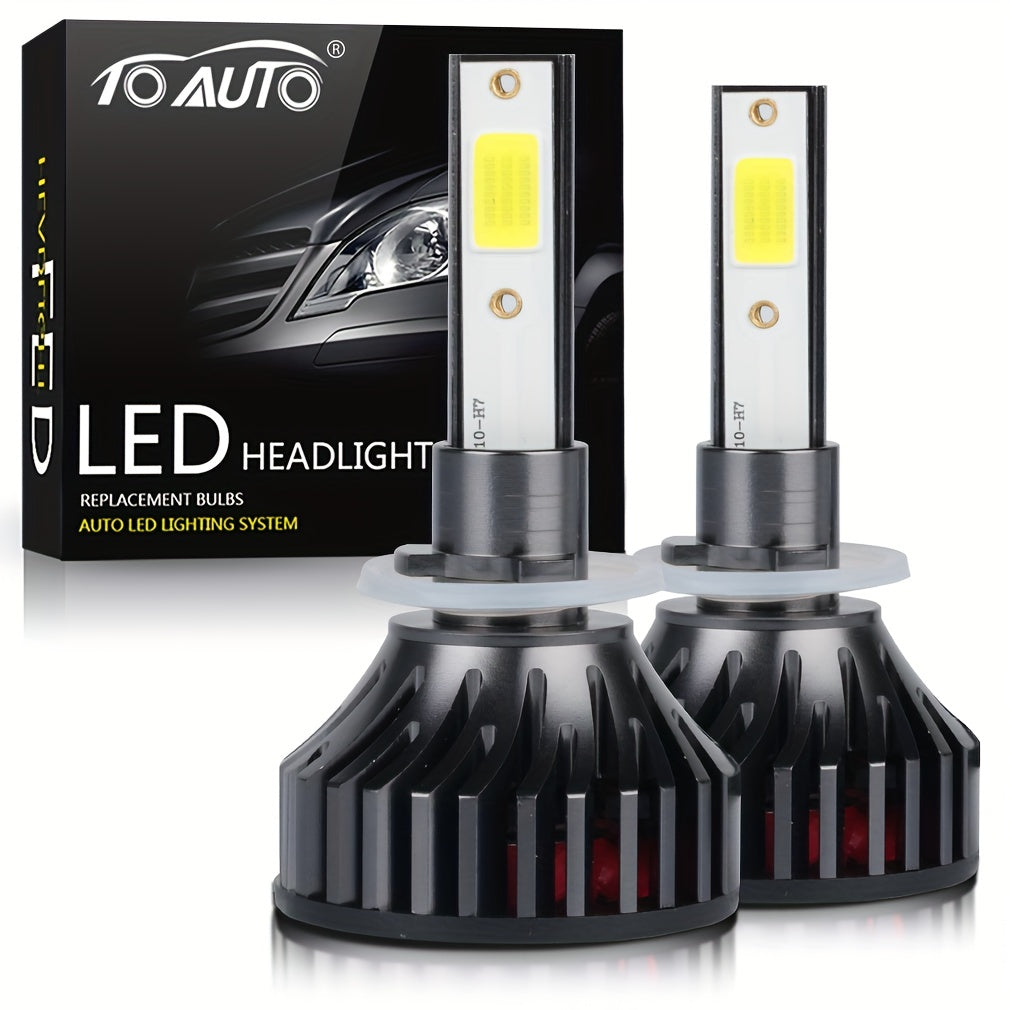 2 Pack LED Headlight Bulbs H11 H7 H4 White Bright Easy to Install