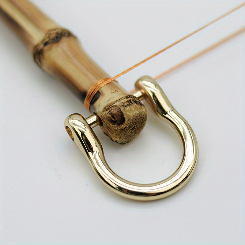 Bamboo Handle Rings for Handbags and Luggage, Handmade Wooden Accessories