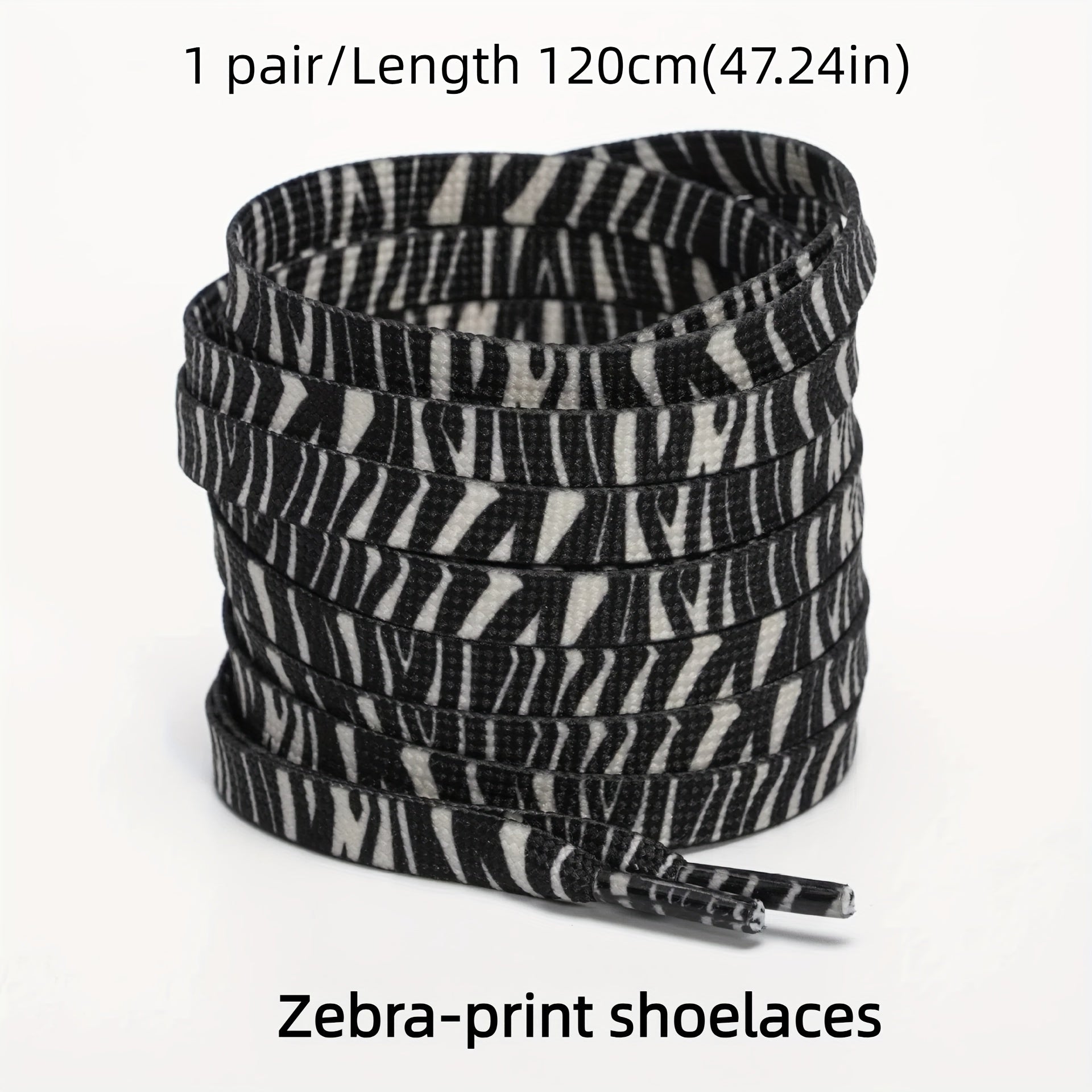 Unisex Polyester Spandex Animal Print Laces for Sneakers Casual Shoes
