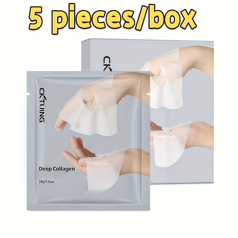 5 Pack Collagen Facial Masks for Moisturizing Hydrating Firming and Tightening