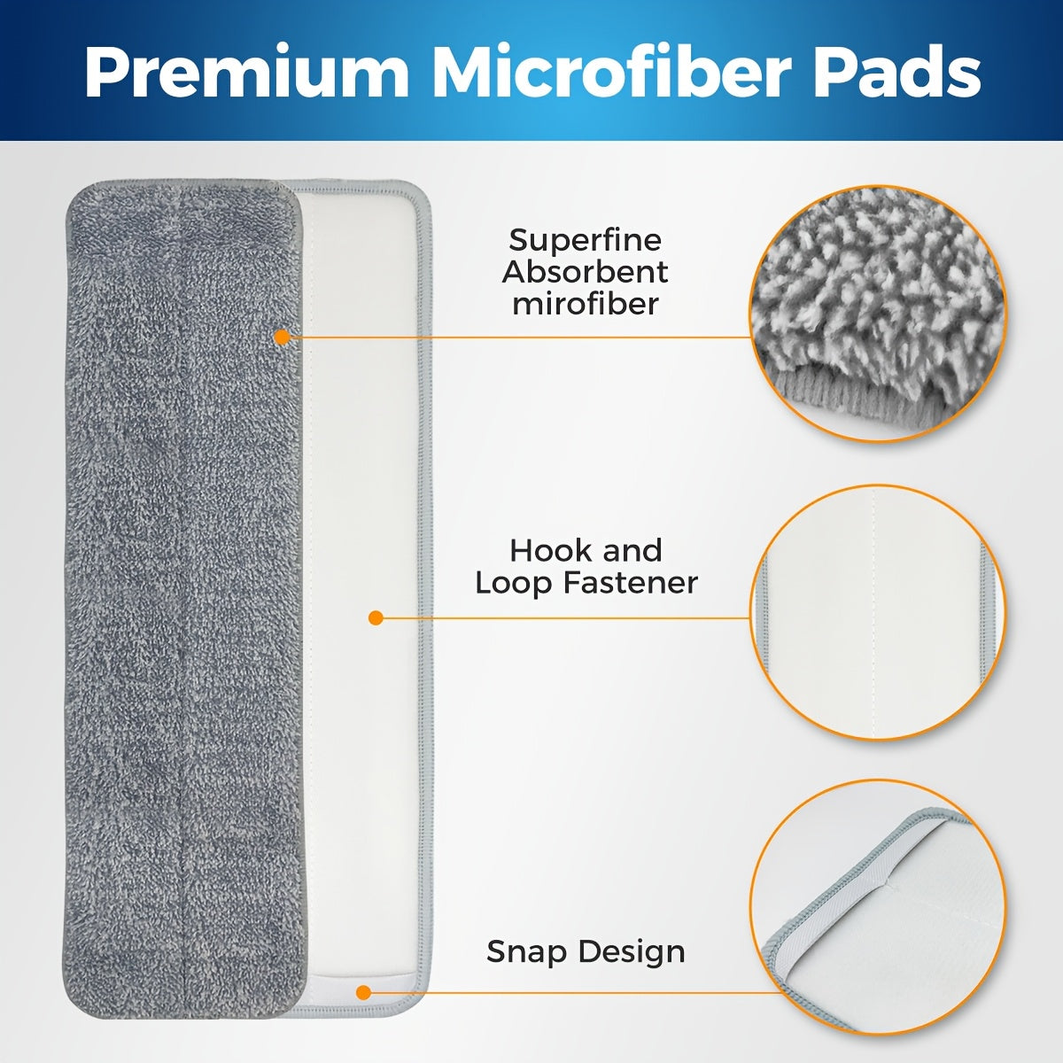 Yassi alyuminiy mop va quticha to'plami, qattiqlashtiruvchi va 2 ta mop yostiq bilan, yashash xonalari uchun