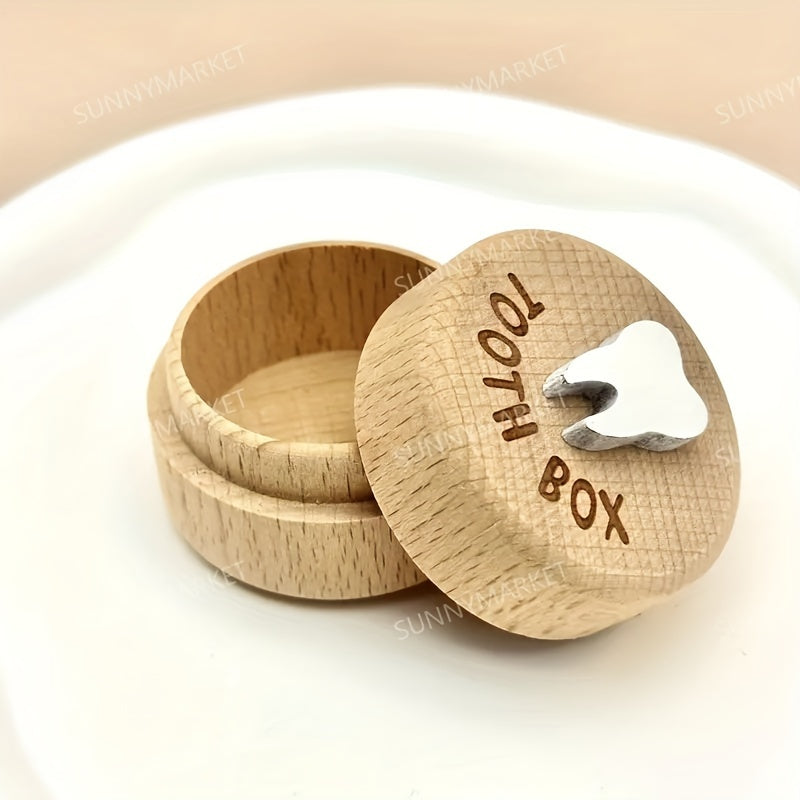 Wooden Baby Keepsake Box for Tooth and Hair Storage Baby Shower Gift Memory Box