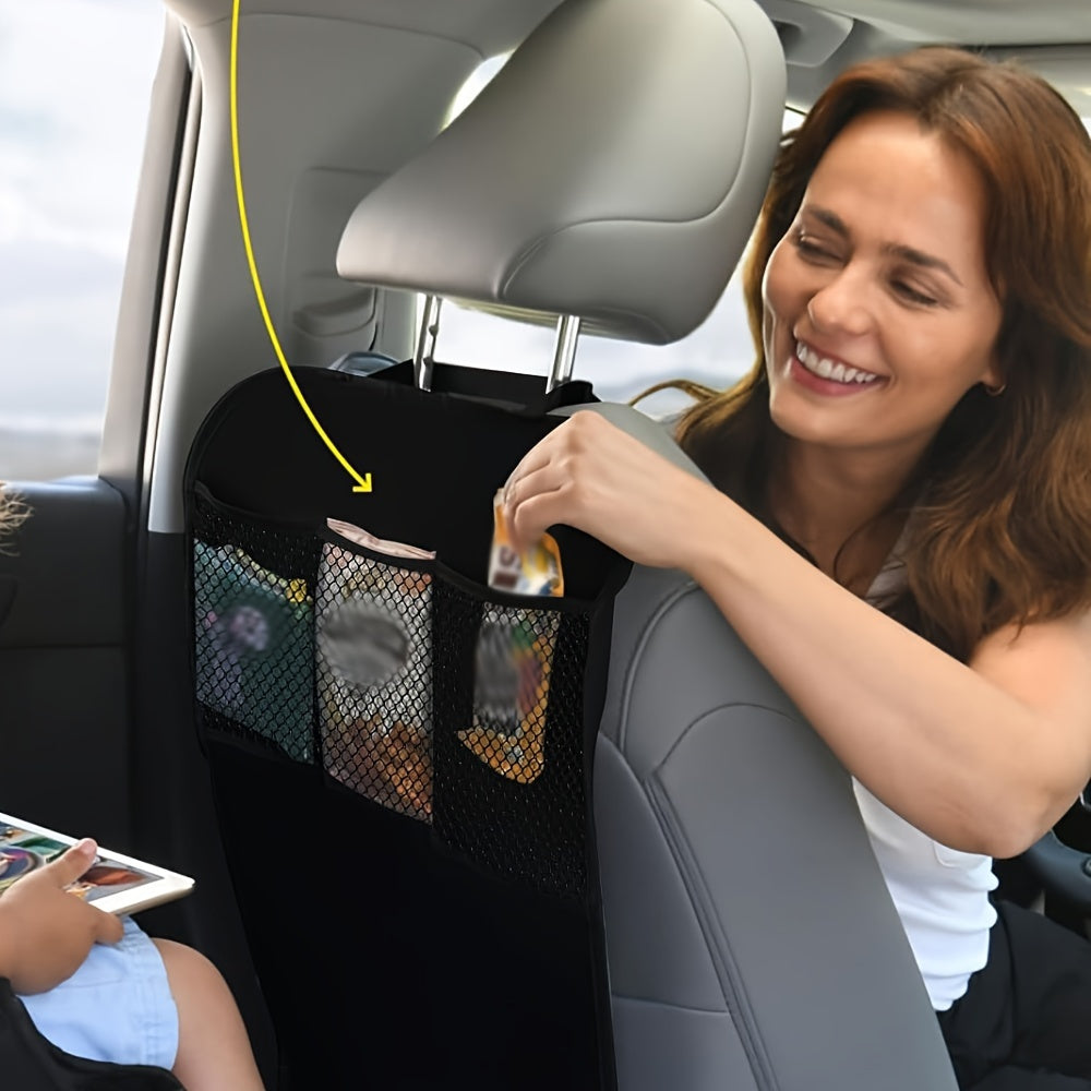 Kids Waterproof Car Seat Protector with Pockets and Easy Installation