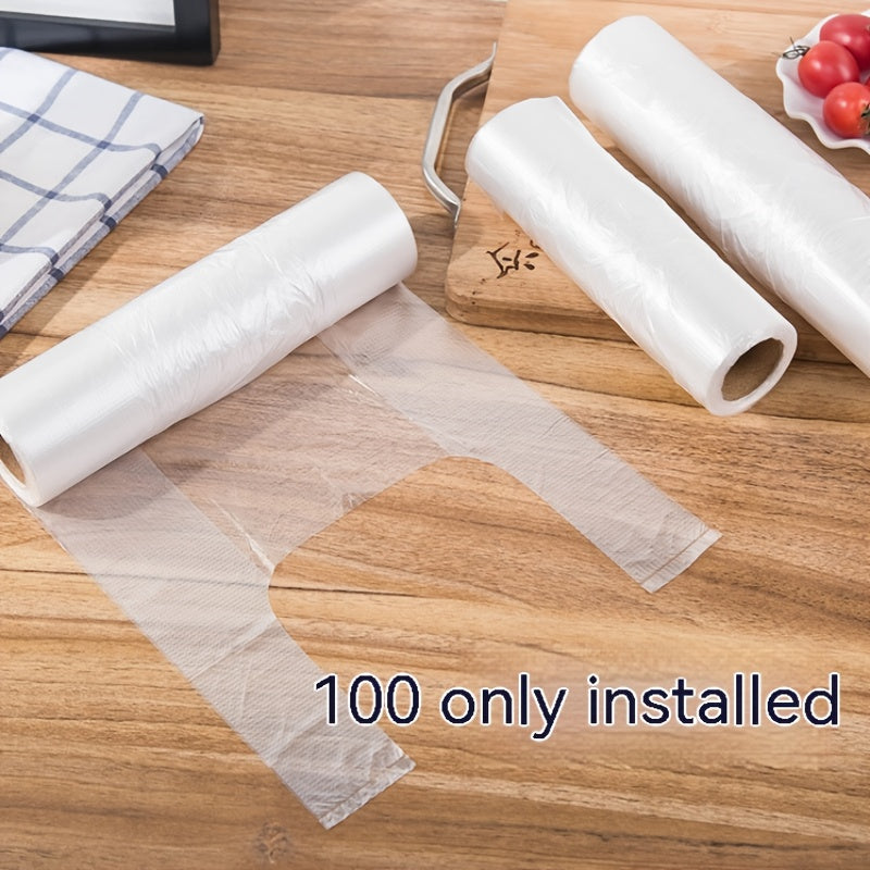 100pcs Household PE Fresh-keeping Bags Thickened Vacuum Sealing Hand-held