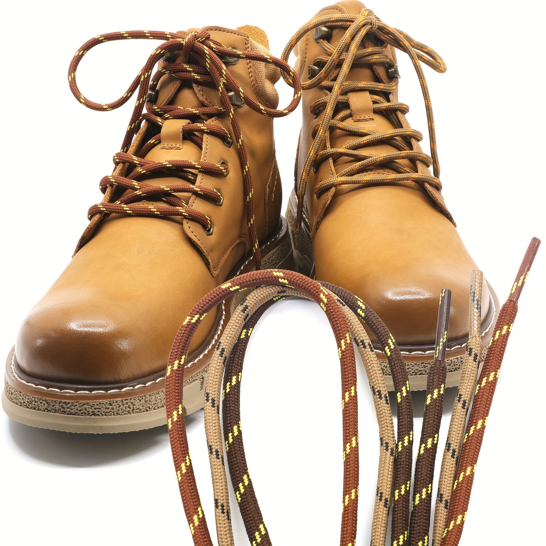 Unisex Thickened Round Climbing Shoe Laces for Hiking and Work Boots