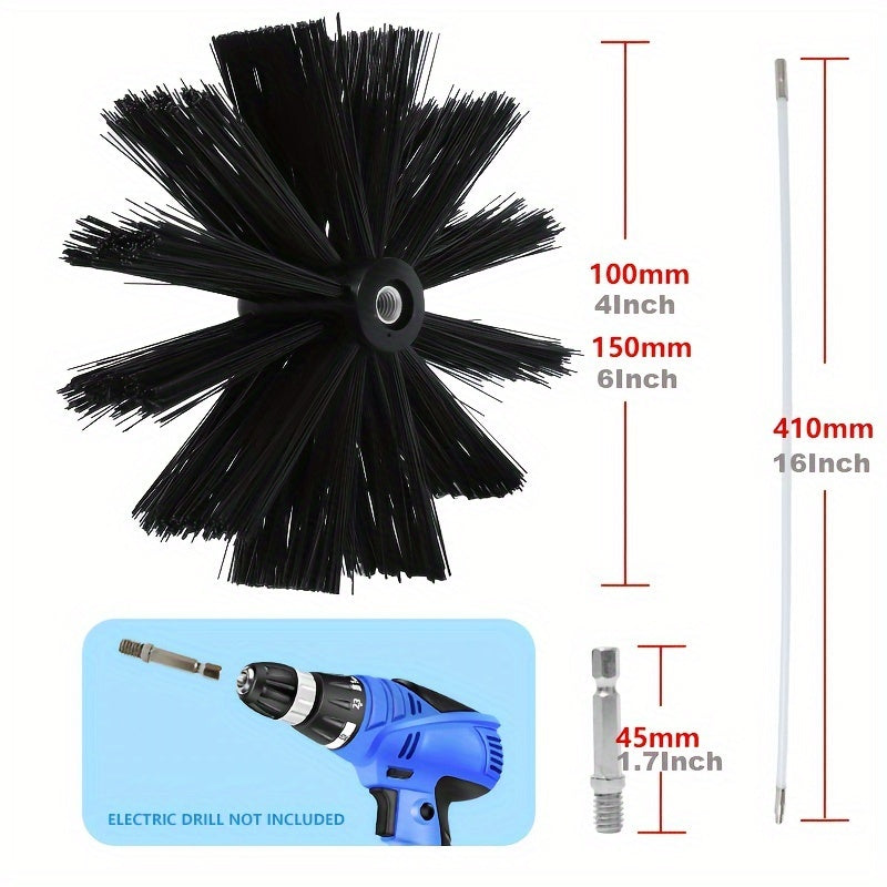 Set of 11 Dryer Vent Cleaning Tools with Extendable Brush and Lint Brush