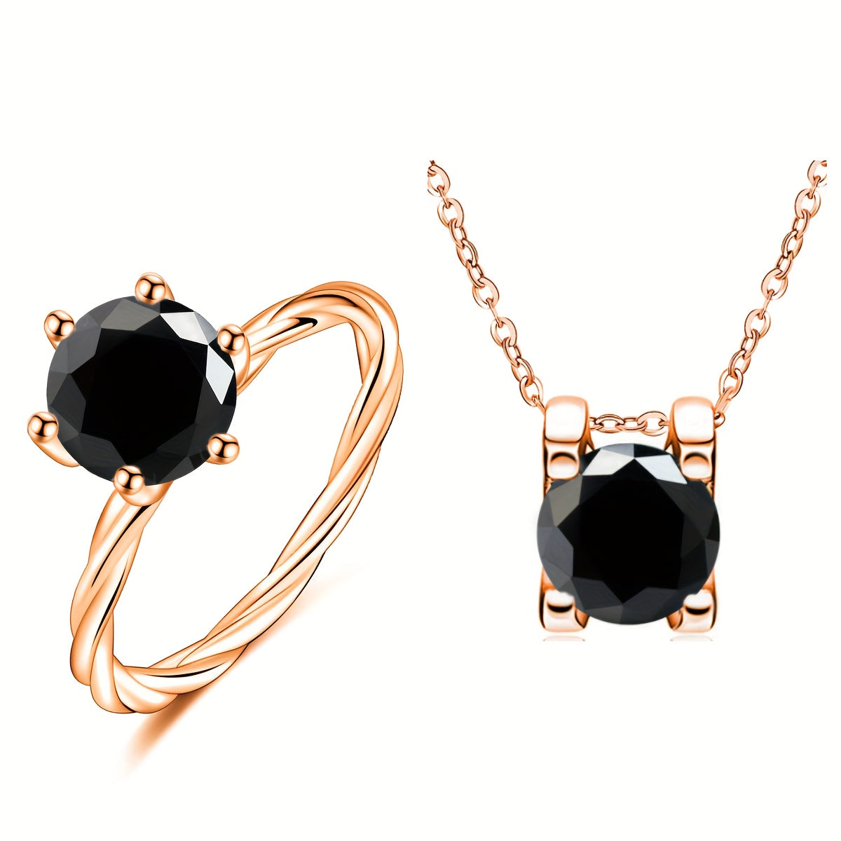 Turli ranglarda yuqori sifatli to'y aksessuarlaridan tanlang, jumladan, 2-dona 1-karat Moissanite uzuk va 1-karat Moissanite marjon, ikkalasi ham 925 sterling kumushdan tayyorlangan. Har bir mahsulot sertifikat va sovg'a qutisi bilan birga keladi.