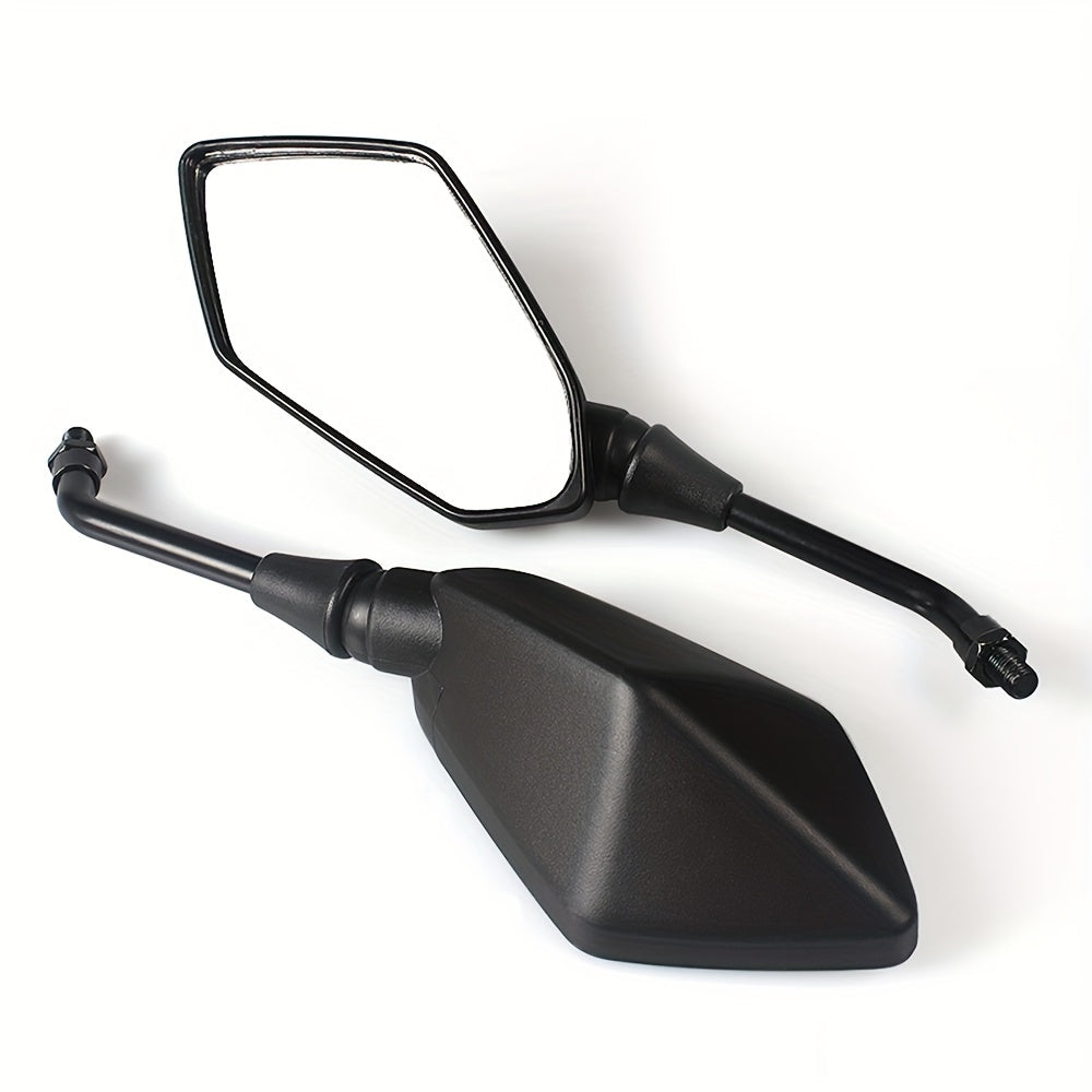 Set of 2 Motorcycle Rearview Mirrors 10Mm Universal for ATV UTV Scooter