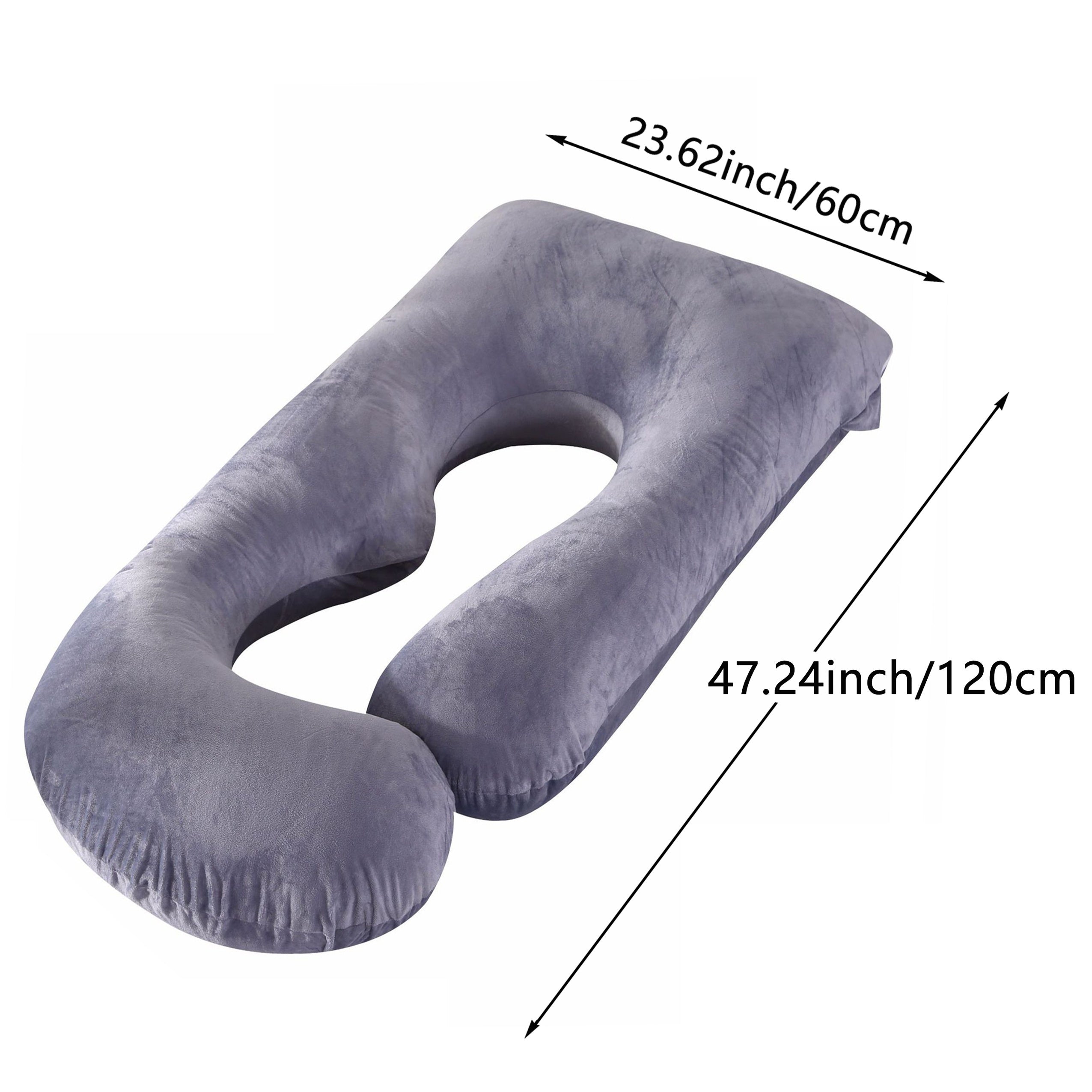 Homiladorlik yostiqi, yonma-yon yotish uchun G-shaklidagi belni qo'llab-quvvatlovchi yostiq, ajratiladigan kristal velur qopqoq bilan, kutayotgan onalar uchun ideal