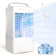 Mini Fan Portable USB Rotating Cooling Mist for Bedroom Summer