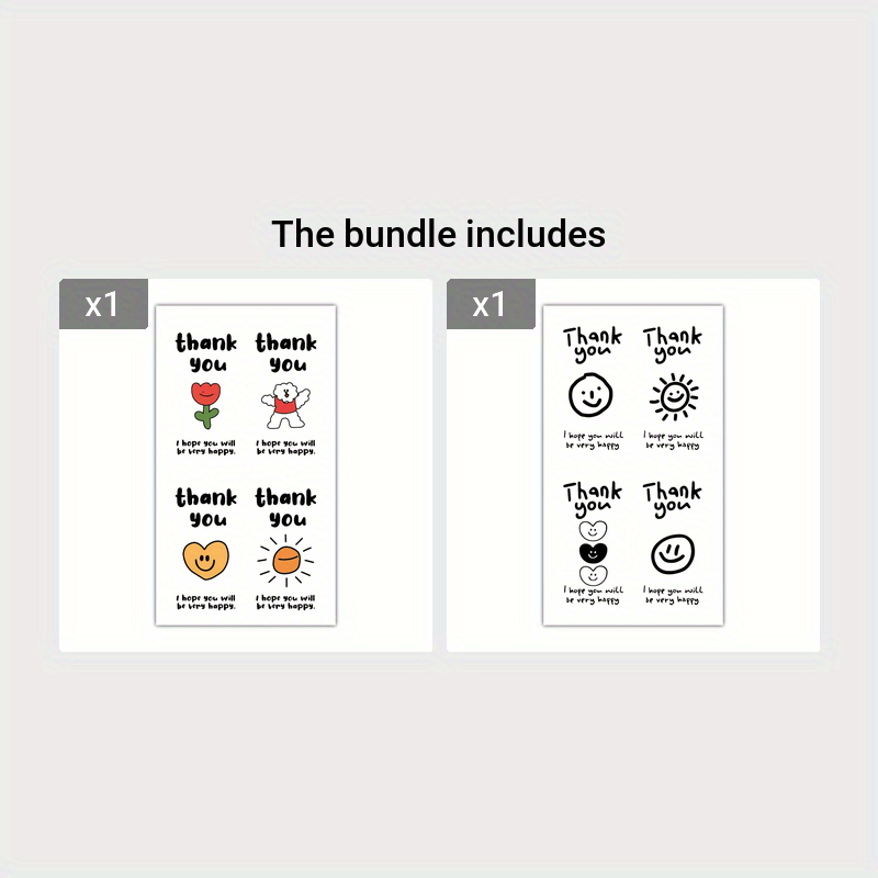 100pcs Rectangle Box Seal Stickers for Packaging and Gift Box Decoration