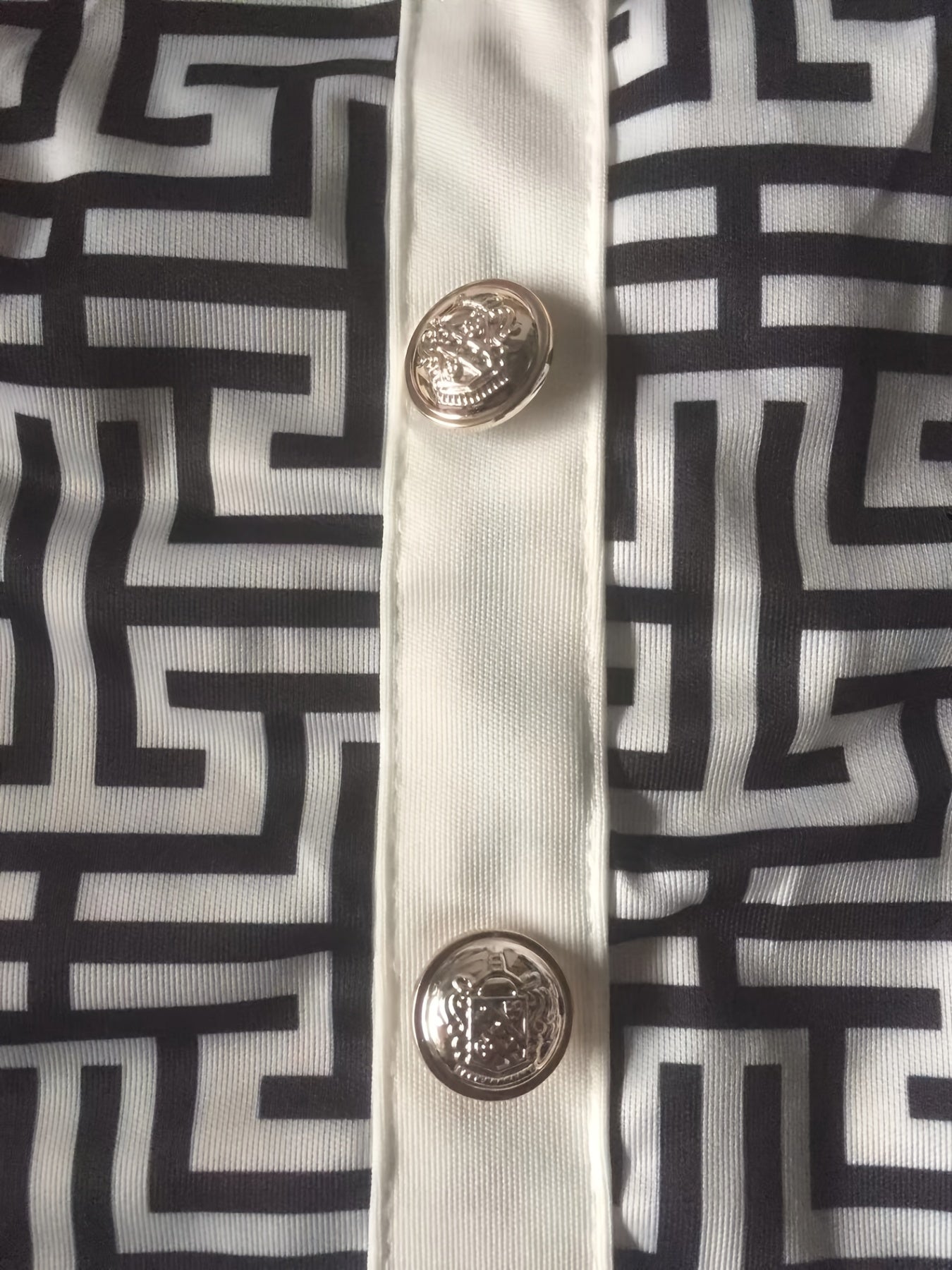 Women's Plus Size Geometric Print Wide Leg Jumpsuit Medium Stretch