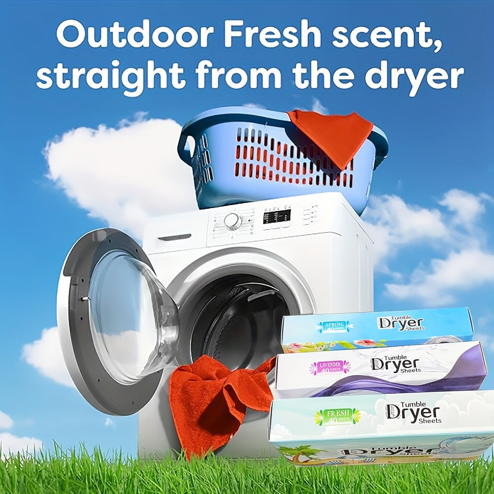 Paquete de hojas para secadora con suavizante de telas, 360 hojas, ultra suave, aroma fresco, eliminación de olores