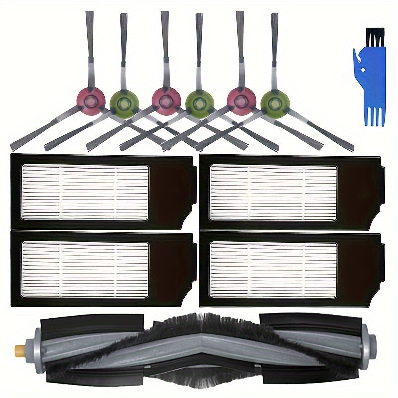 Robot Vacuum Cleaner Replacement Parts Kit Includes Main Brush Side Brushes Filters