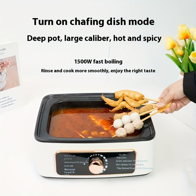 8 режим ва қўлланма ёқилган қуритилган пўшиш муҳофазасига эга 1500W ақлли электр пароварка, 3-5 кишига мўлжалланган. Оқ рангда, қизилча деталлар билан, эрталабки овқат, тайёрлаш ва иссиқ қовуриш учун мўлжалланган. Мўлжалланган ва замонавий ошхона