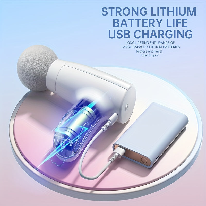 Kichik Mini Fascia Qurollari, portativ, jim ishlash, uzoq muddatli batareya va mushak og'rig'ini kamaytirish uchun mo'ljallangan. Sport va ofisda foydalanish uchun mukammal, Oq, Yashil, Pushti ranglarda mavjud.