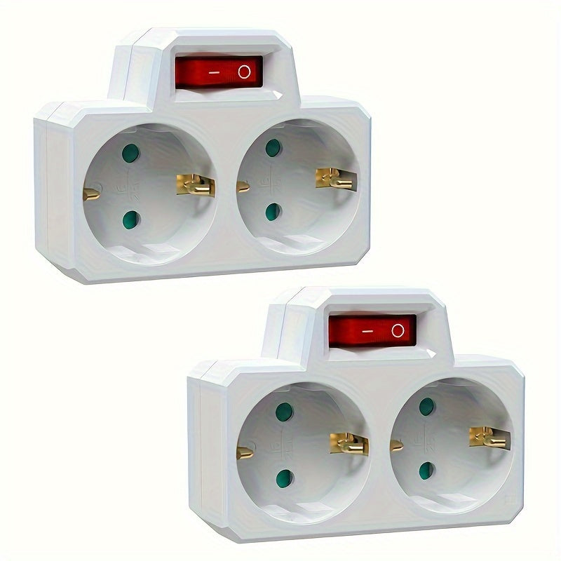 European Standard Outlet Adapter Set with On/Off Switch Surge Protection 250V 16A