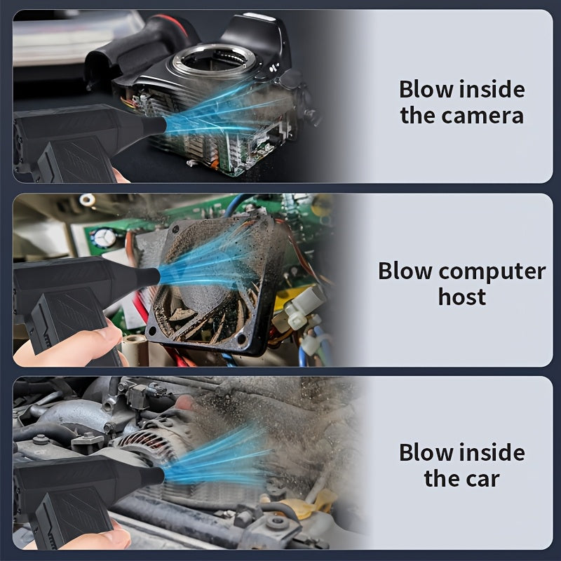 Rechargeable Turbo Fan Portable Handheld Fan for Camping Travel and Indoor Use