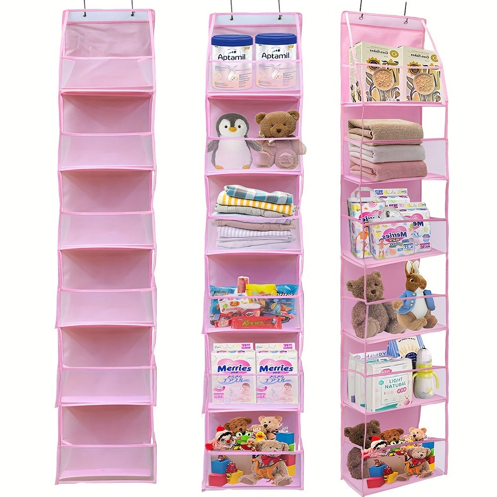 Over-the-Door Organizer with 6 Pockets for Nursery Bedroom Bathroom Storage
