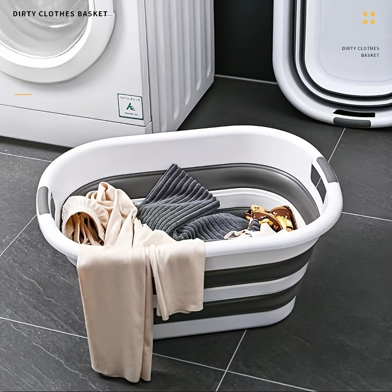 Foldable Pet Bath Tub with Laundry Storage for Dogs and Travel