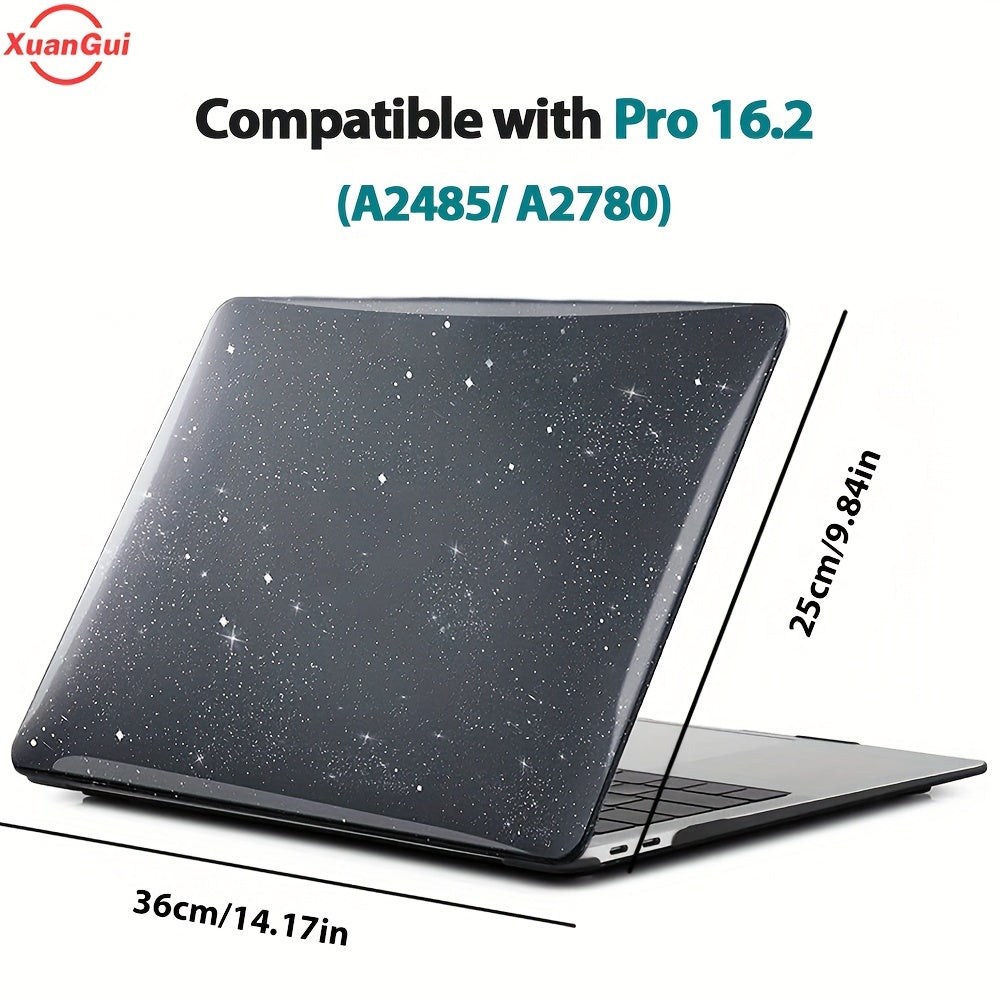 Glitter Star Waterproof Hard Shell Laptop Case for MacBook Models