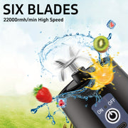 Portable Mini Blender 380ml USB Rechargeable Shakes Smoothies Ice Mixer