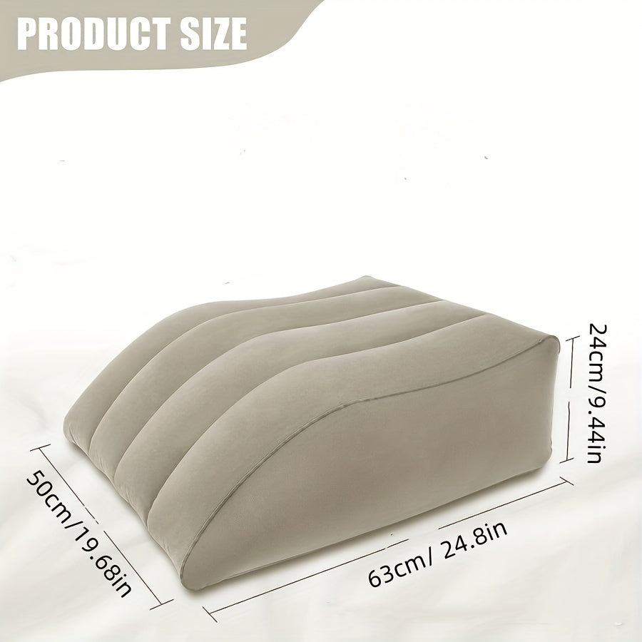 Inflatable Leg Elevation Pillow Wedge for Sleeping and Post-Surgery Support