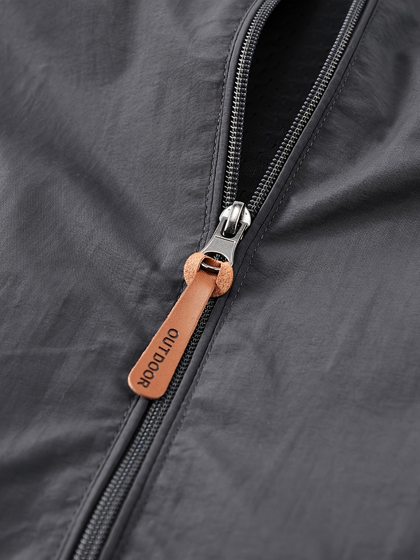 Men's Windproof Hooded Nylon Jacket for Outdoor Activities Casual Spring Fall