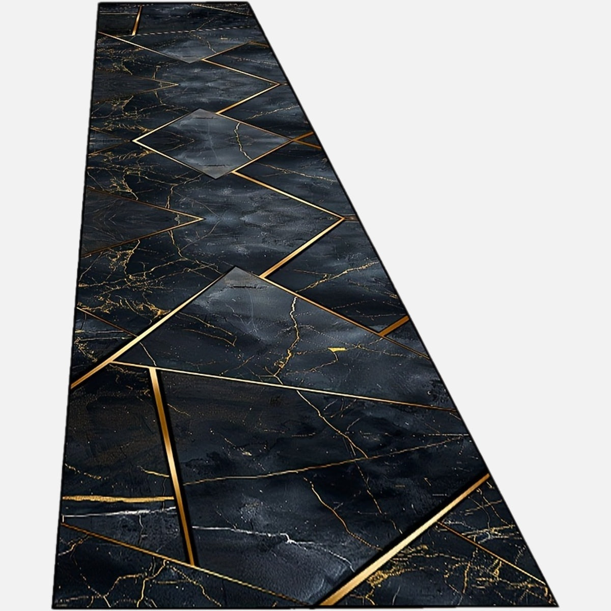 Alfombra de corredor de poliéster antideslizante lavable de pelo bajo resistente a manchas para sala de estar y cocina