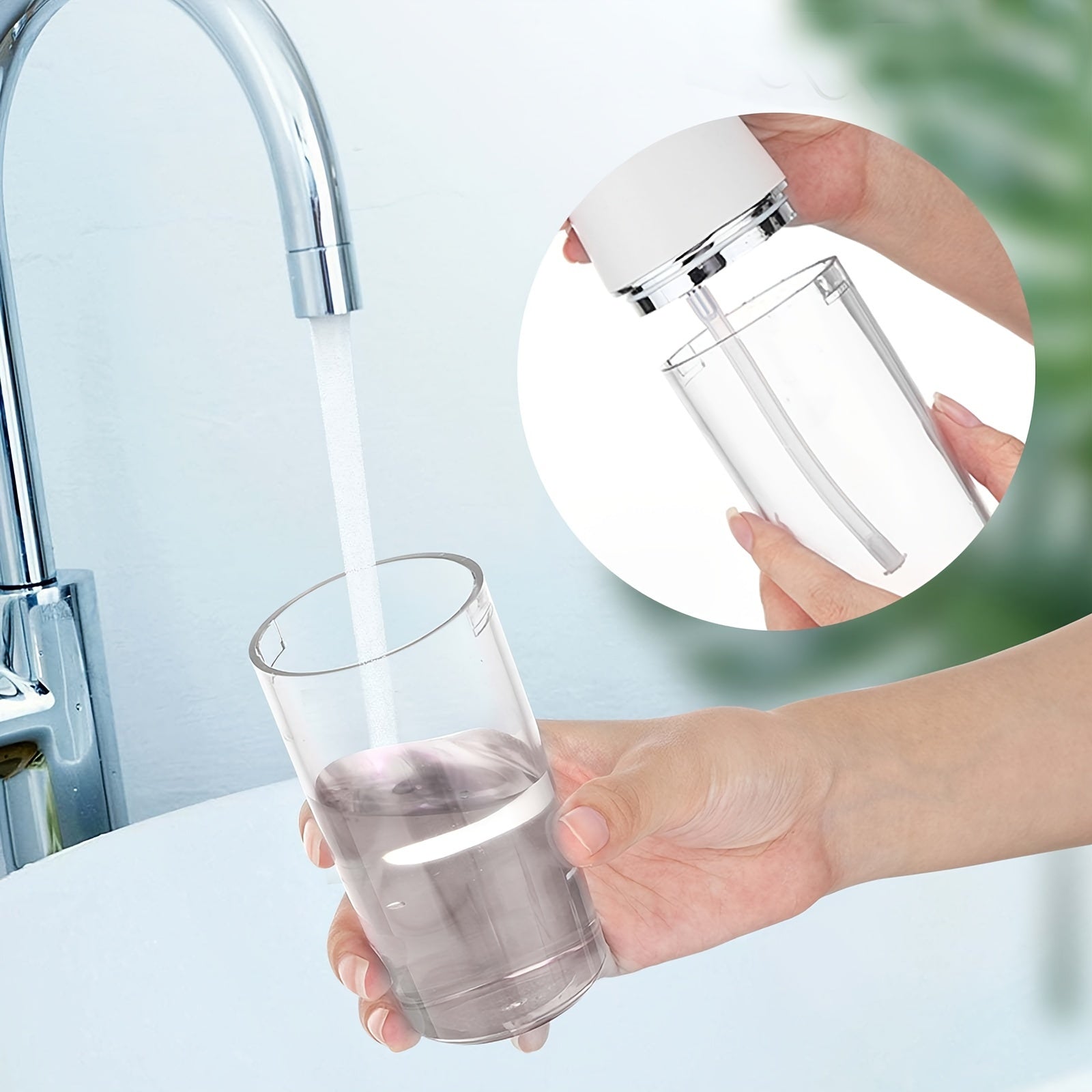 Unisex Portable Electric Water Flosser Rechargeable Dental Cleaner with Tips