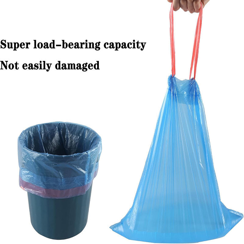 75 Pack Multi-Colored Disposable Trash Bags Leak-Proof Polyethylene for Kitchen Bathroom Bedroom