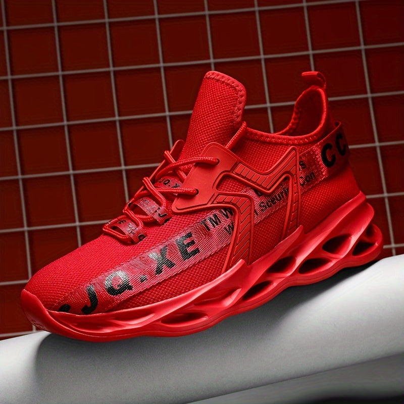 Men's Fabric Slip-On Sneakers for Outdoor Activities Non-Slip Shock Absorption All-Season