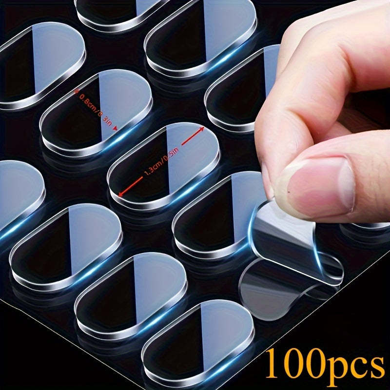 100 Clear Reusable Mounting Stickers for Pictures Balloons Posters