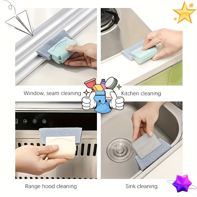 Cepillo de limpieza para ranuras de ventanas para alféizares, bordes y grietas