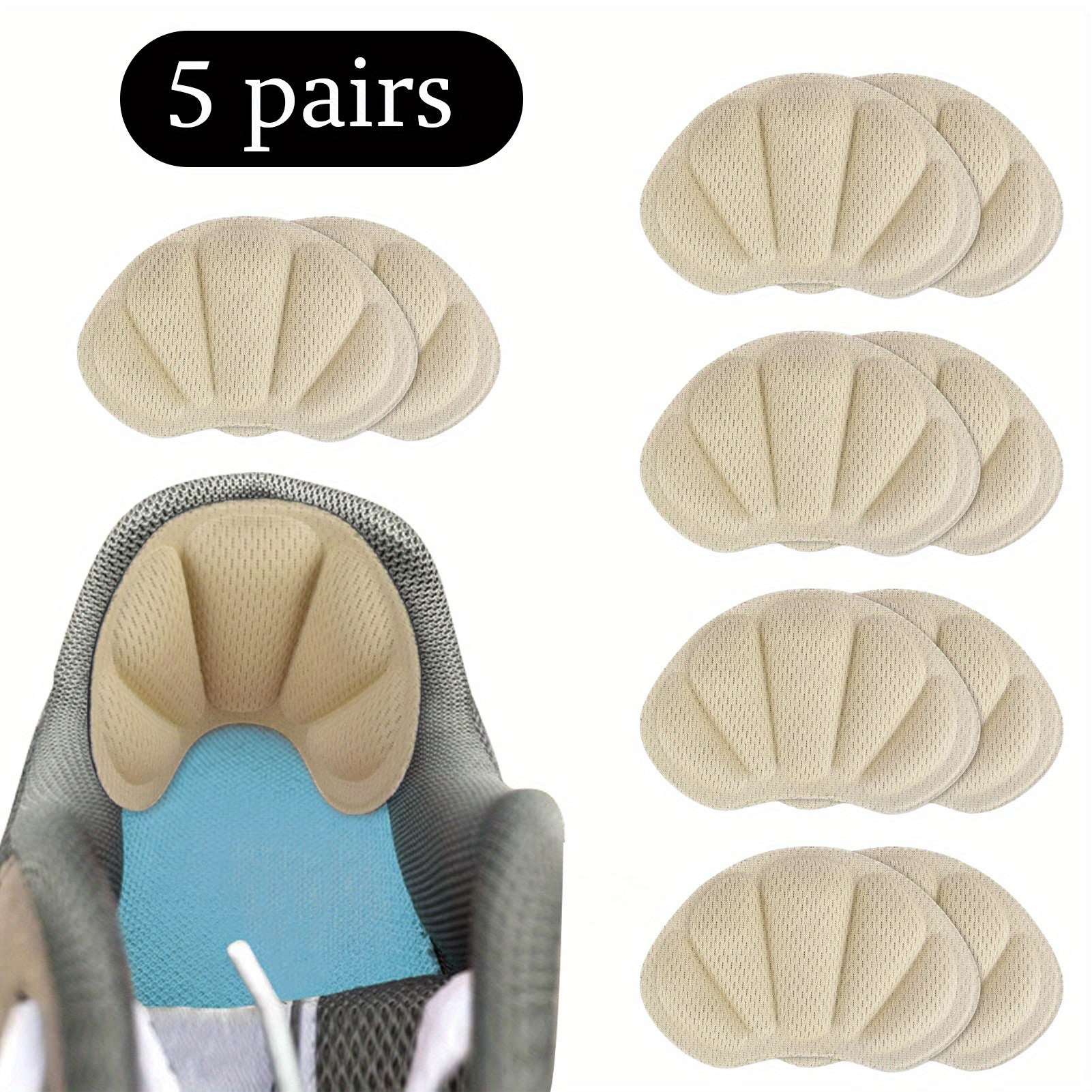 Unisex Shoe Heel Stickers Anti-Wear Large 9x6cm for Sports Shoes