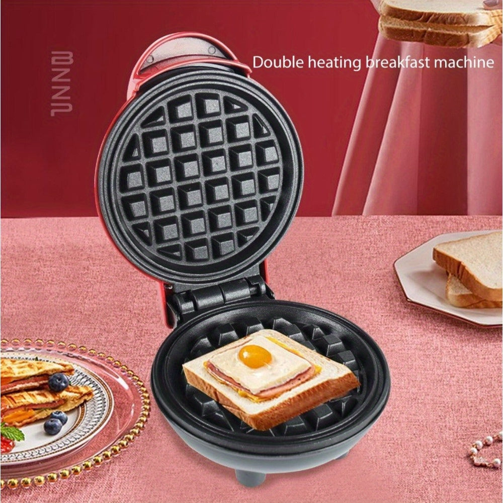 Dual Breakfast Maker with Double Heating Plates and Variable Browning Settings 1000W Electric Appliance for Home