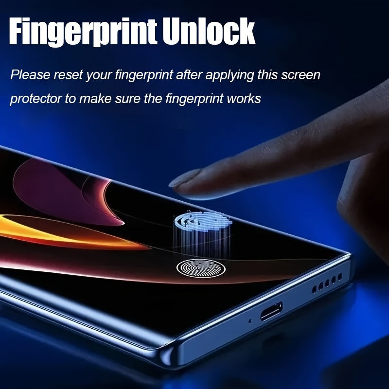 2 Piezas protectores de pantalla de hidrogel con mariposa de 360° para Samsung Galaxy S y Note Series