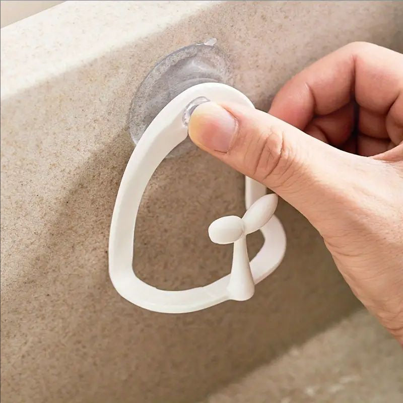 Organizador de fregadero de plástico con ventosa y almacenamiento abierto para esponjas y jabón